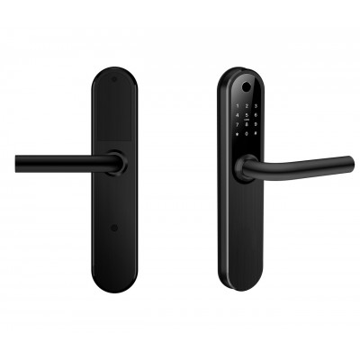 Умный дверной биометрический замок SEVEN LOCK SL-7768BF (85мм) black