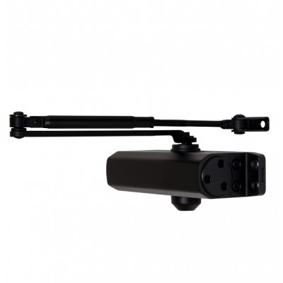 Доводчик двери от 75 до 100 кг SEVEN DC-7744HP black (с механизмом фиксации) Доводчик двери от 75 до 100 кг SEVEN DC-7744HP black (с механизмом фиксации)