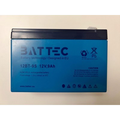 Акумуляторна батарея AGM 12В/9Ач BATTEC