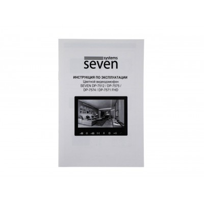 Видеодомофон 7 дюймов SEVEN DP–7571 FHD black