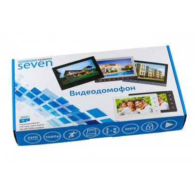 Видеодомофон 7 дюймов SEVEN DP-7573 white Видеодомофон 7 дюймов SEVEN DP-7573 white