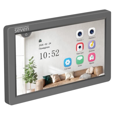Видеодомофон 7 дюймов SEVEN DP-7570 FHD IPS grey