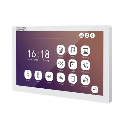 IP-видеодомофон 10 дюймов с Wi-Fi SEVEN DP-7517FHDW - IPS white IP-видеодомофон 10 дюймов с Wi-Fi SEVEN DP-7517FHDW - IPS white