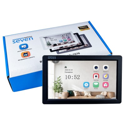 Видеодомофон 7 дюймов SEVEN DP-7570 FHD IPS black