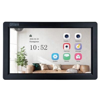 Відеодомофон 7 дюймів SEVEN DP-7570 FHD IPS black