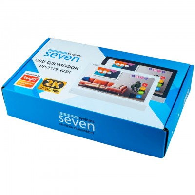 Відеодомофон 7 дюймів з Wi-Fi SEVEN DP-7579-W2K black Відеодомофон 7 дюймів з Wi-Fi SEVEN DP-7579-W2K black