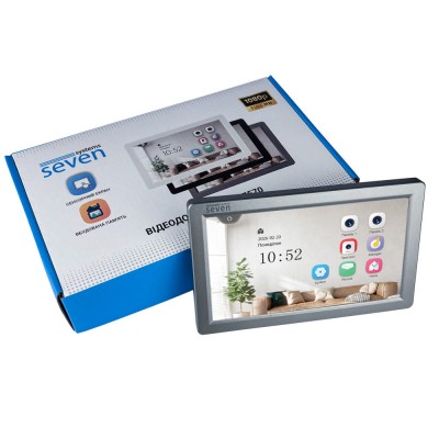 Видеодомофон 7 дюймов SEVEN DP-7570 FHD IPS grey
