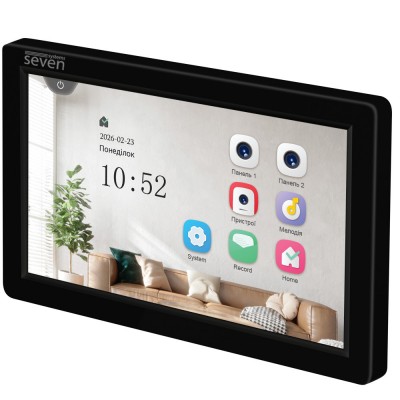 Видеодомофон 7 дюймов SEVEN DP-7570 FHD IPS black