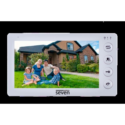 Відеодомофон 7 дюймів SEVEN DP-7573 white