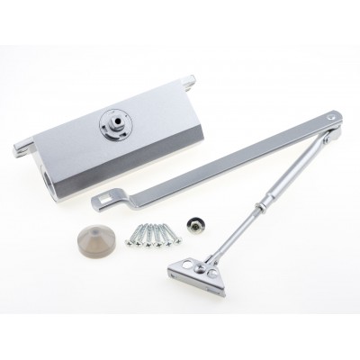 Доводчик двери 45-75 кг SEVEN DC-7743 silver