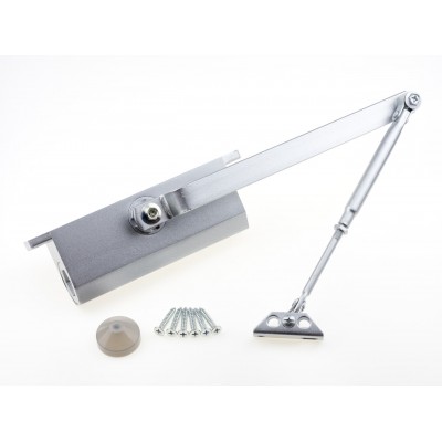 Доводчик двери 45-75 кг SEVEN DC-7743 silver