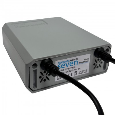 Блок бесперебойного питания 12V/2A SEVEN UPS-7420 Блок бесперебойного питания 12V/2A SEVEN UPS-7420