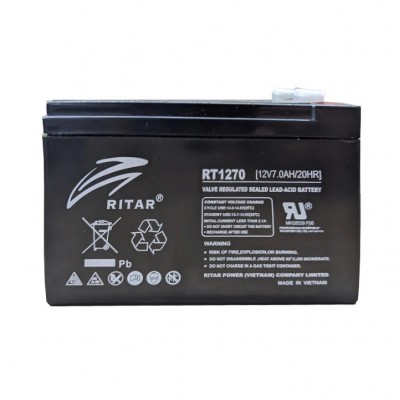 Аккумуляторная батарея Ritar RT1270 12В/7Ач Аккумуляторная батарея Ritar RT1270 12В/7Ач