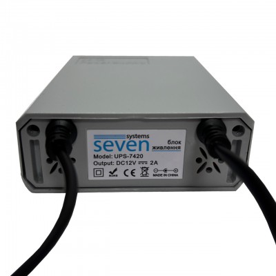 Блок бесперебойного питания 12V/2A SEVEN UPS-7420 Блок бесперебойного питания 12V/2A SEVEN UPS-7420