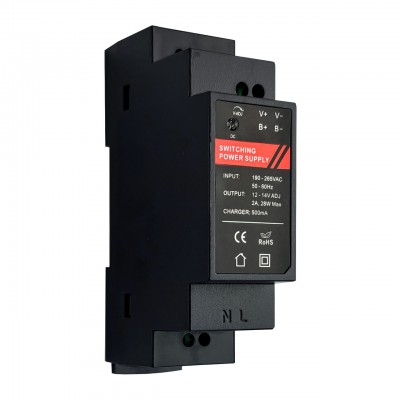 Блок безперебійного живлення 12В/3А SEVEN UPS-7921 DIN