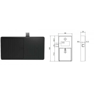 Мебельный RFID замок SEVEN LOCK R-17