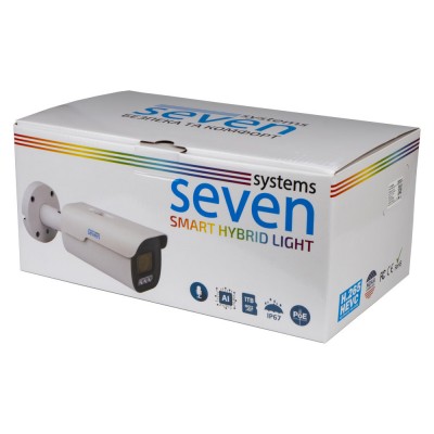 IP-видеокамера 5 Мп SEVEN IP-7255PA-DL white 4 мм с умной двойной подсветкой