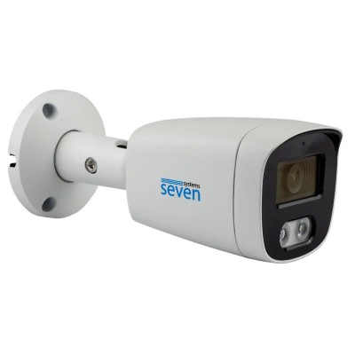 IP-відеокамера 5 Мп SEVEN IP-1025PA-DL white 2,8 мм з розумним подвійним підсвічуванням