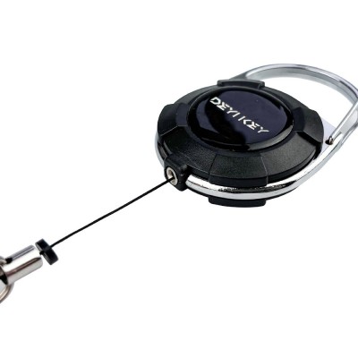 Брелок ретрактор SEVEN TBC-103 Black Брелок ретрактор SEVEN TBC-103 Black