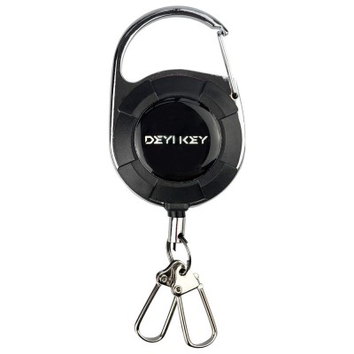 Брелок ретрактор SEVEN TBC-103 Black