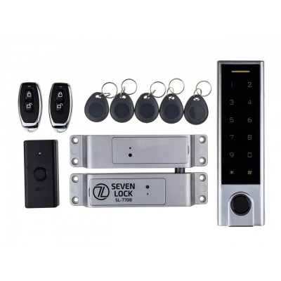 Бездротовий біометричний комплект контролю доступу з радіобрелками SEVEN LOCK SL-7708Fr