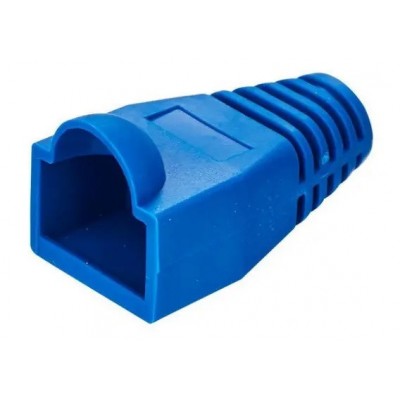 Набір конектор RJ45 20 шт. + ковпачок під RJ45 синій 20 шт.