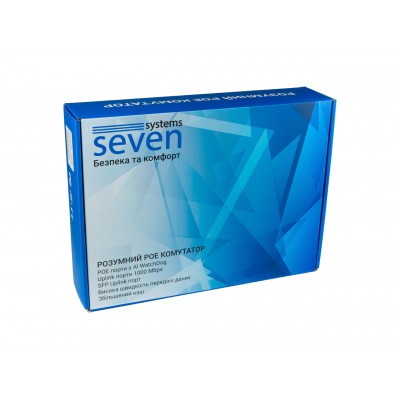 PoE коммутатор 24 порта SEVEN P-73224G-2SFP PoE коммутатор 24 порта SEVEN P-73224G-2SFP