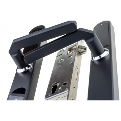 Електронний RFID замок для готелів та офісів SEVEN LOCK SL-7737S black