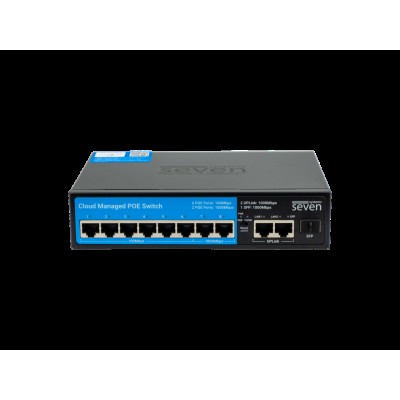 Облачно управляемый 11-портовый PoE-коммутатор SEVEN PS308G