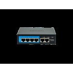 Облачно управляемый 6-портовый PoE-коммутатор SEVEN PS204D