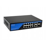 Гігабітний PoE комутатор (switch) 8 портів SEVEN P-7328FG-2SFP