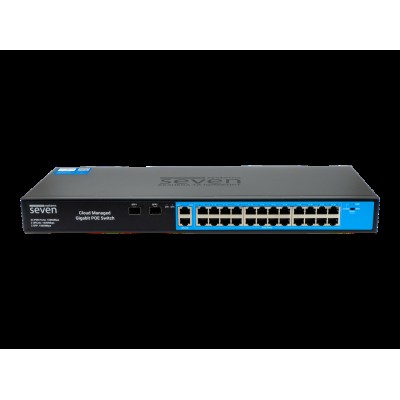 Облачно управляемый гигабитный 28-портовый PoE-коммутатор SEVEN GPS424