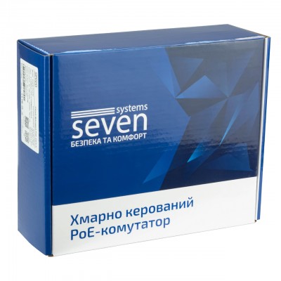 Хмарно керований 6-ти портовий PoE комутатор SEVEN PS204D-12V (Cloud POE: 4, UP: 2) Хмарно керований 6-ти портовий PoE комутатор SEVEN PS204D-12V (Cloud POE: 4, UP: 2)