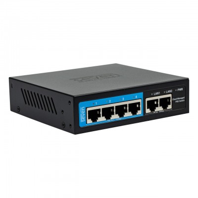 Хмарно керований 6-ти портовий PoE комутатор SEVEN PS204D-12V (Cloud POE: 4, UP: 2) Хмарно керований 6-ти портовий PoE комутатор SEVEN PS204D-12V (Cloud POE: 4, UP: 2)