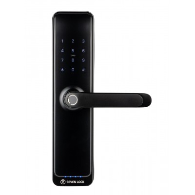 Умный дверной биометрический замок SEVEN LOCK SL-7767BFW-T black (врезная часть 7068) Умный дверной биометрический замок SEVEN LOCK SL-7767BFW-T black (врезная часть 7068)