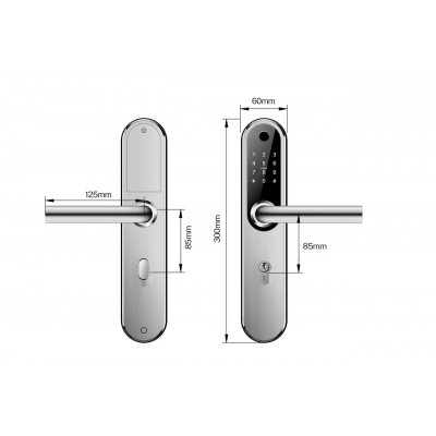 Умный биометрический дверной замок SEVEN LOCK SL-7768BF (85мм) black (без врезной части) Умный биометрический дверной замок SEVEN LOCK SL-7768BF (85мм) black (без врезной части)