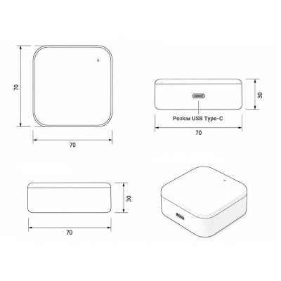Шлюз SEVEN LOCK MATTER SL-7734 Wi-Fi