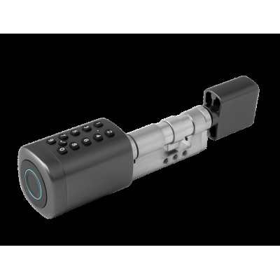 Розумний дверний біометричний замок (циліндр) SEVEN LOCK SL-7773BF black (40-106 мм)