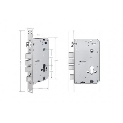 Умный дверной биометрический замок SEVEN LOCK SL-7767BFW-T black (врезная часть 7068) Умный дверной биометрический замок SEVEN LOCK SL-7767BFW-T black (врезная часть 7068)