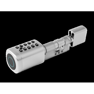 Розумний дверний біометричний замок (циліндр) SEVEN LOCK SL-7773BF silver (40-106 мм)