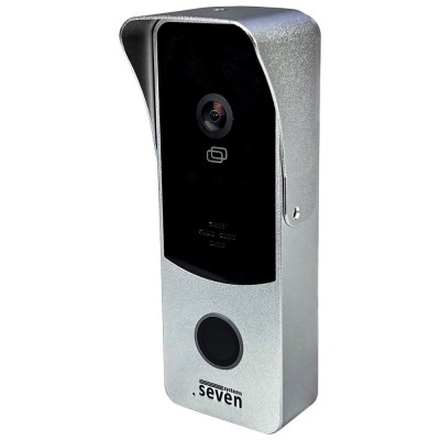 Вызывная панель домофона со встроенным контроллером SEVEN CP-7508 FHD silver