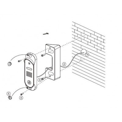 Вызывная панель домофона SEVEN CP-7501 FHD black Вызывная панель домофона SEVEN CP-7501 FHD black