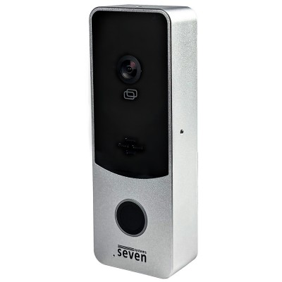 Вызывная панель домофона со встроенным контроллером SEVEN CP-7508 FHD silver