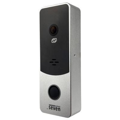 Вызывная панель домофона со встроенным контроллером SEVEN CP-7508 FHD silver