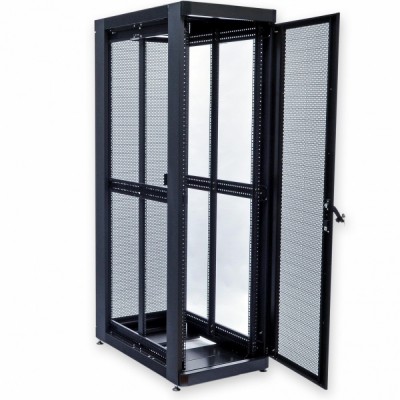 Шкаф серверный CMS 33U 610 х 1055 UA-MGSE33610MPB усиленный с перфорированной дверью для сетевого оборудования Шкаф серверный CMS 33U 610 х 1055 UA-MGSE33610MPB усиленный с перфорированной дверью для сетевого оборудования