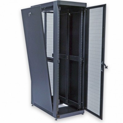 Шкаф серверный CMS 33U 610 х 1055 UA-MGSE33610MPB усиленный с перфорированной дверью для сетевого оборудования Шкаф серверный CMS 33U 610 х 1055 UA-MGSE33610MPB усиленный с перфорированной дверью для сетевого оборудования