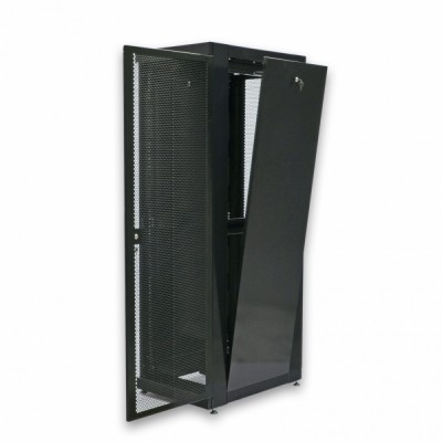 Шафа серверна CMS 42U 610 х 865 UA-MGSE4268MPB посилена з перфорованими дверима для мережевого обладнання