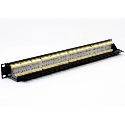 Патч-панель CMS 19" 24xRJ-45 UTP, кат. 6 з організатором кабелю Патч-панель CMS 19" 24xRJ-45 UTP, кат. 6 з організатором кабелю