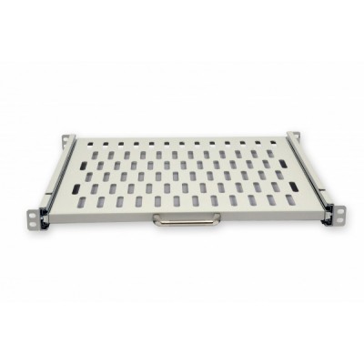 Полиця висувна 19" CMS UA-SHSL-400G 1U 400 мм, сіра