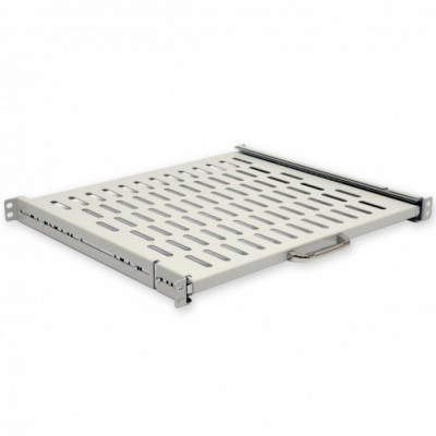 Полка выдвижная 19" CMS UA-SHSL-400G 1U 400 мм, серая Полка выдвижная 19" CMS UA-SHSL-400G 1U 400 мм, серая